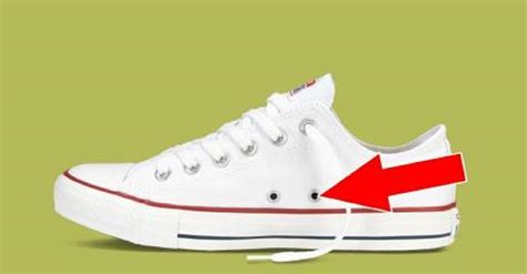 converse shoes holes in sides